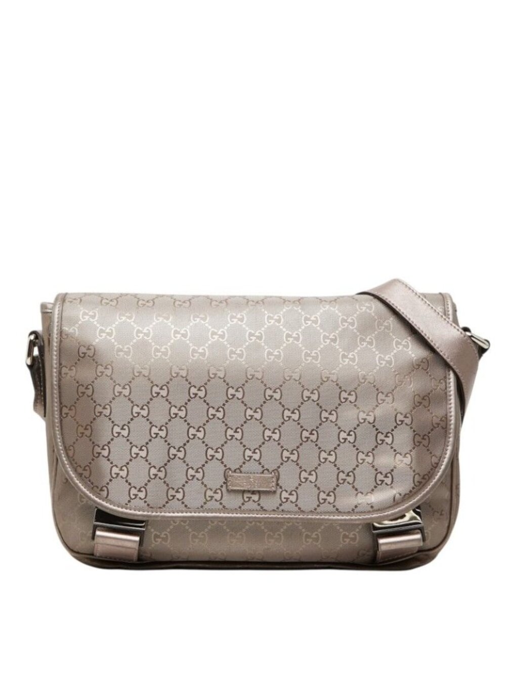 Gucci GG Supreme Crossbody Shoulder Bag Brown